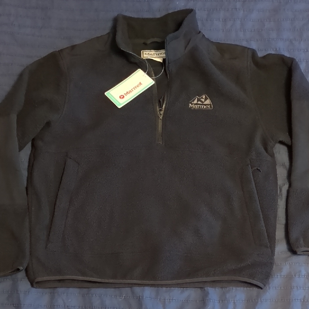 Marmot Men's Black Wanderer High Pile Fleece Pullover